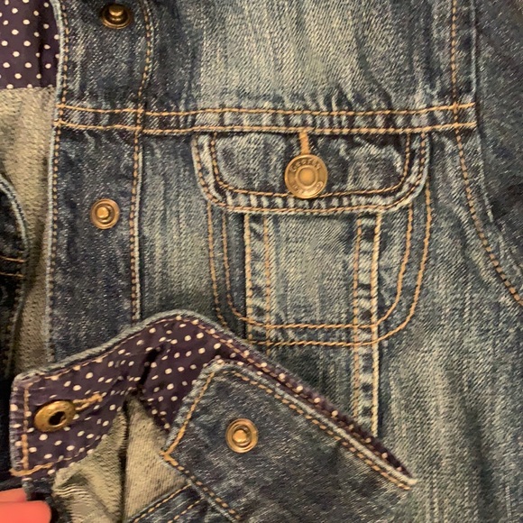 Adorable Girls Jean Jacket Size 10 - Picture 6 of 7